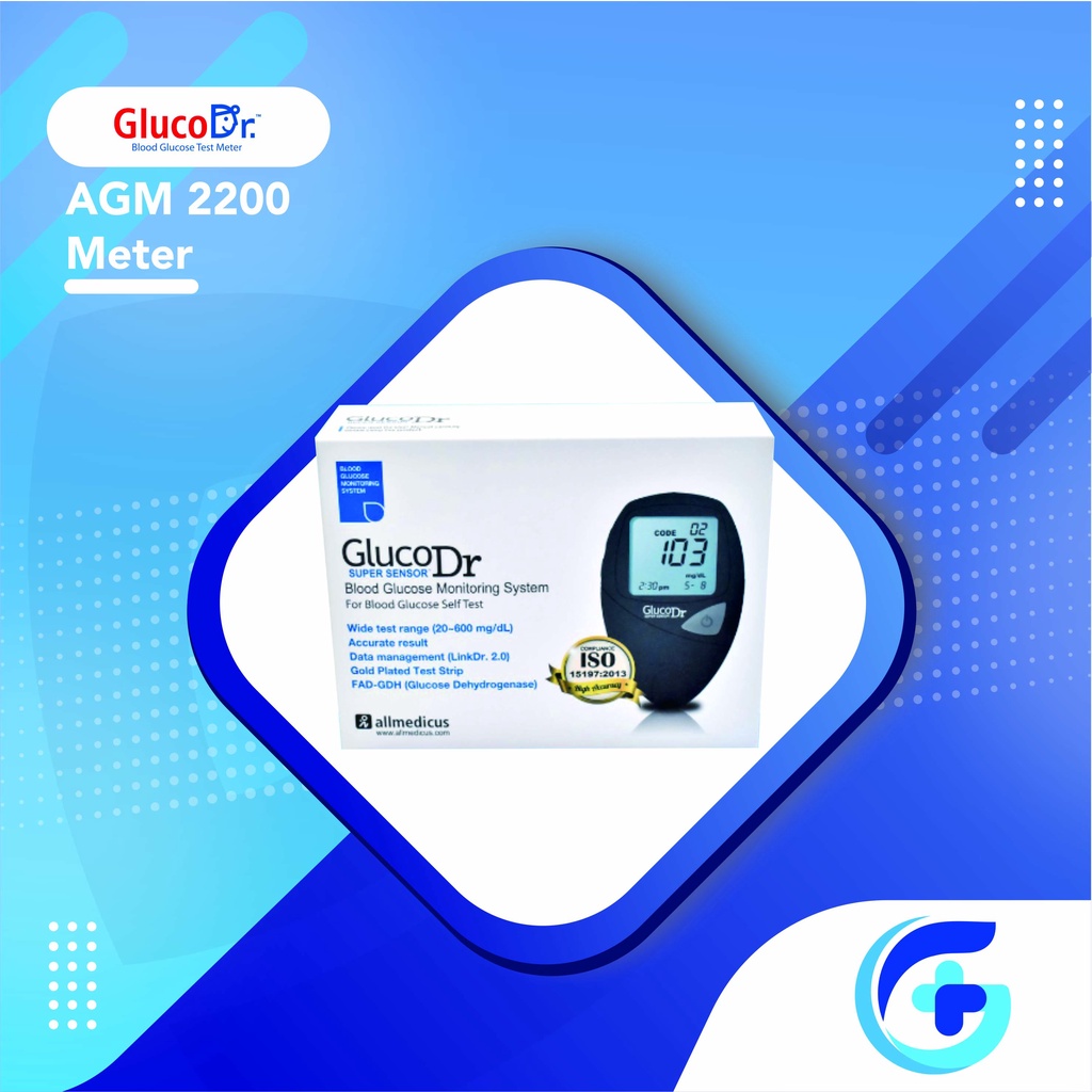 GlucoDr AGM 2200 Meter / ALAT UKUR GULA DARAH