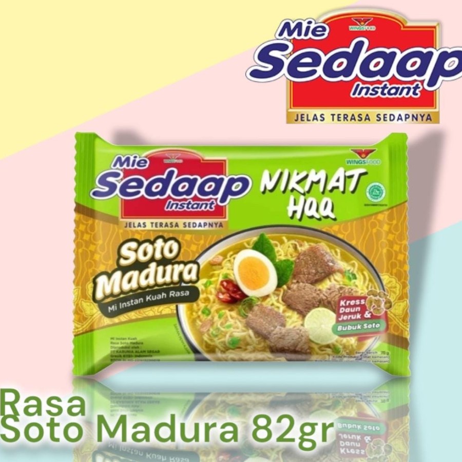 

Mie Instan Sedaap Kuah Rasa Soto Madura 82 Gram