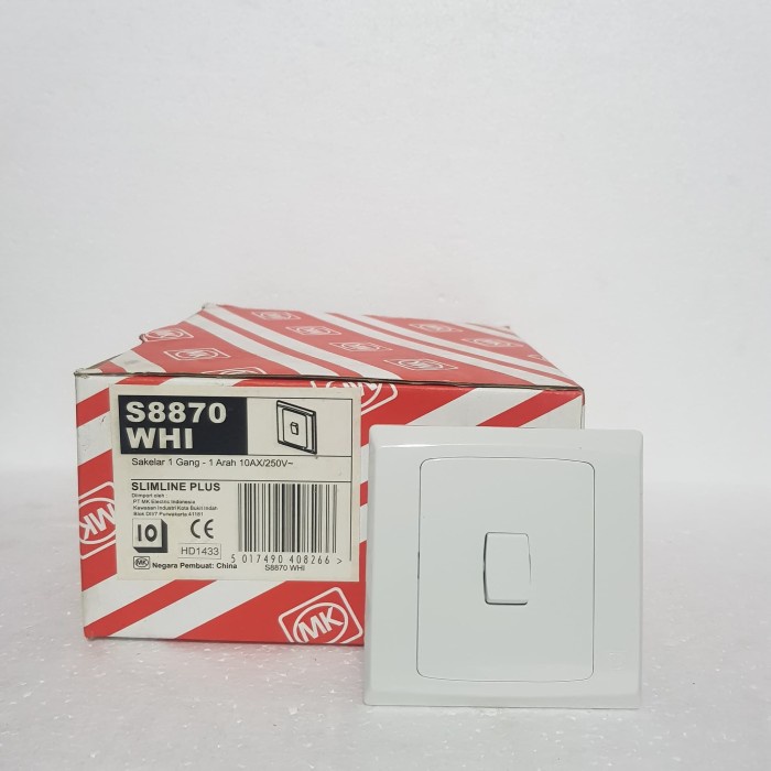 Terlaris Saklar Engkel / Saklar Single Mk S8870Whi 1 Arah 1 Way S8870 Whi