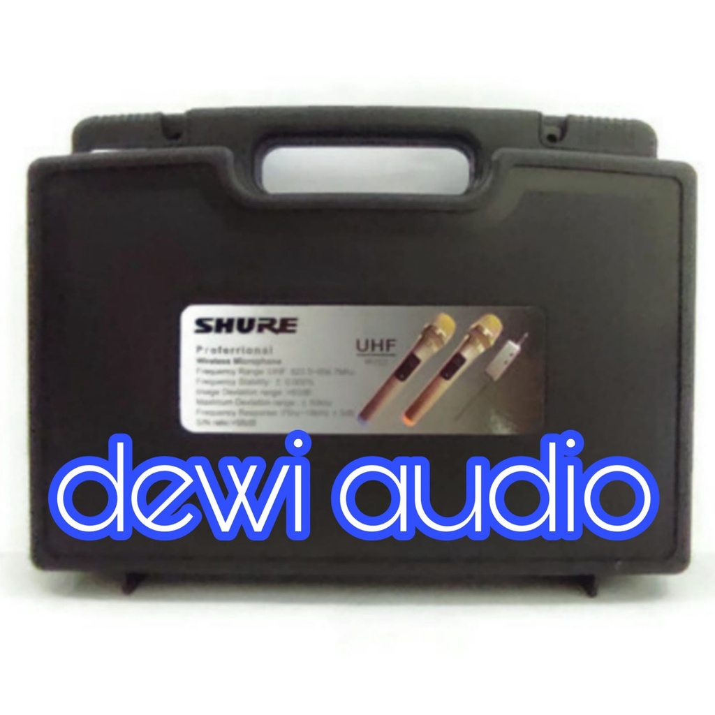 MIC ISI 2 TANPA KABEL SHURE W 722 / MICROPHONE DOUBLE WIRELESS SHURE W-722 / MIC SHURE W722