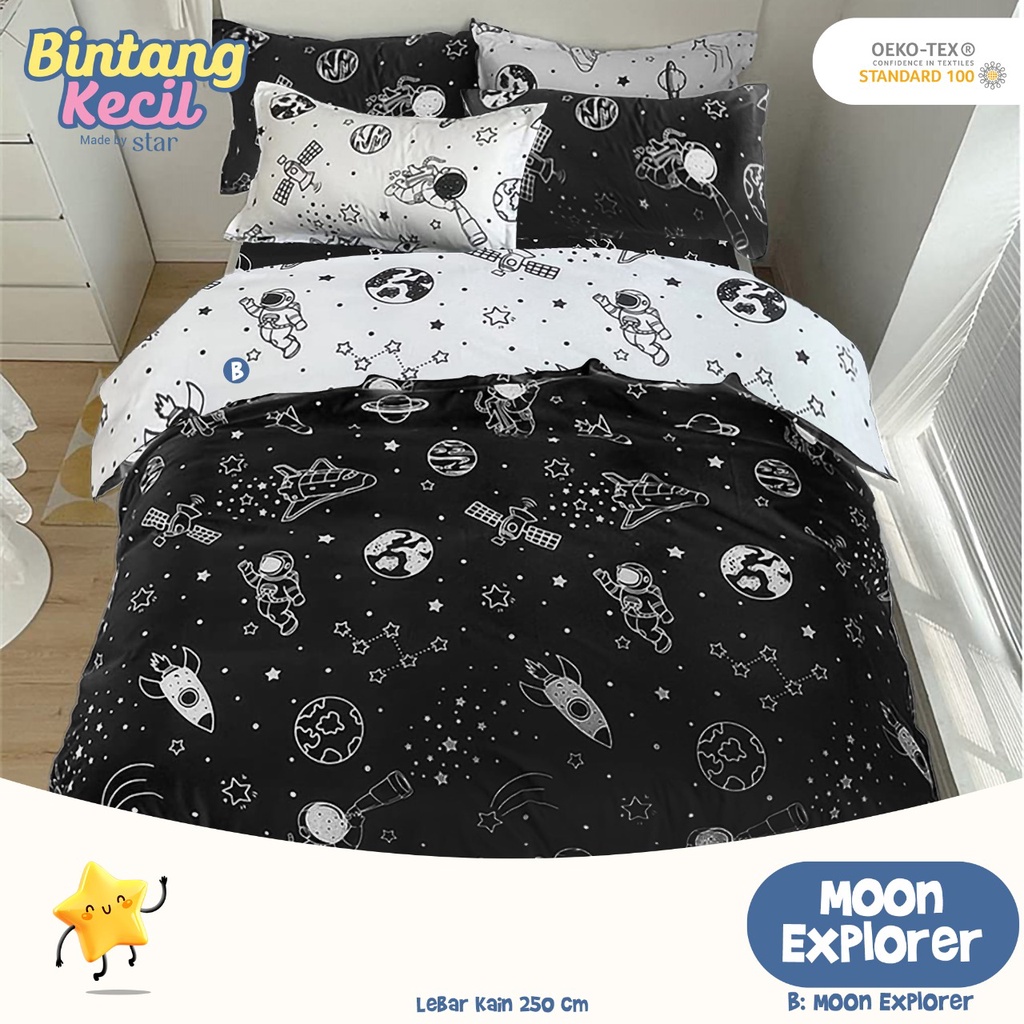 Sprei Anti Geser Katun ORI Premium Kualitas No 1 Shopee Motif Anak Bear Animals Lengkap Ukuran 120 160 180x200 halus