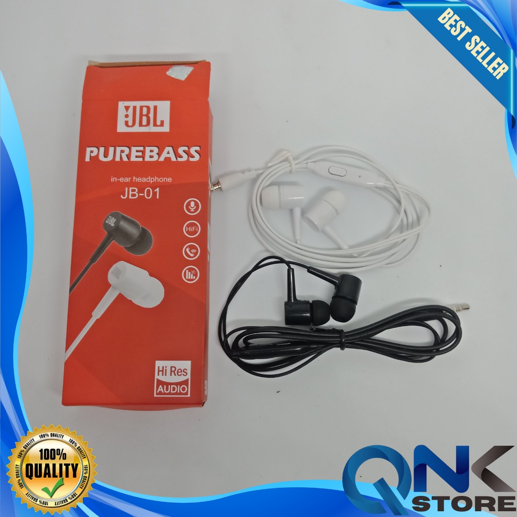 HF/HEADSET JBL EXTRA BASS JB-01 HITAM HF MUSIC AUDIO BASS JB-01 #JB01