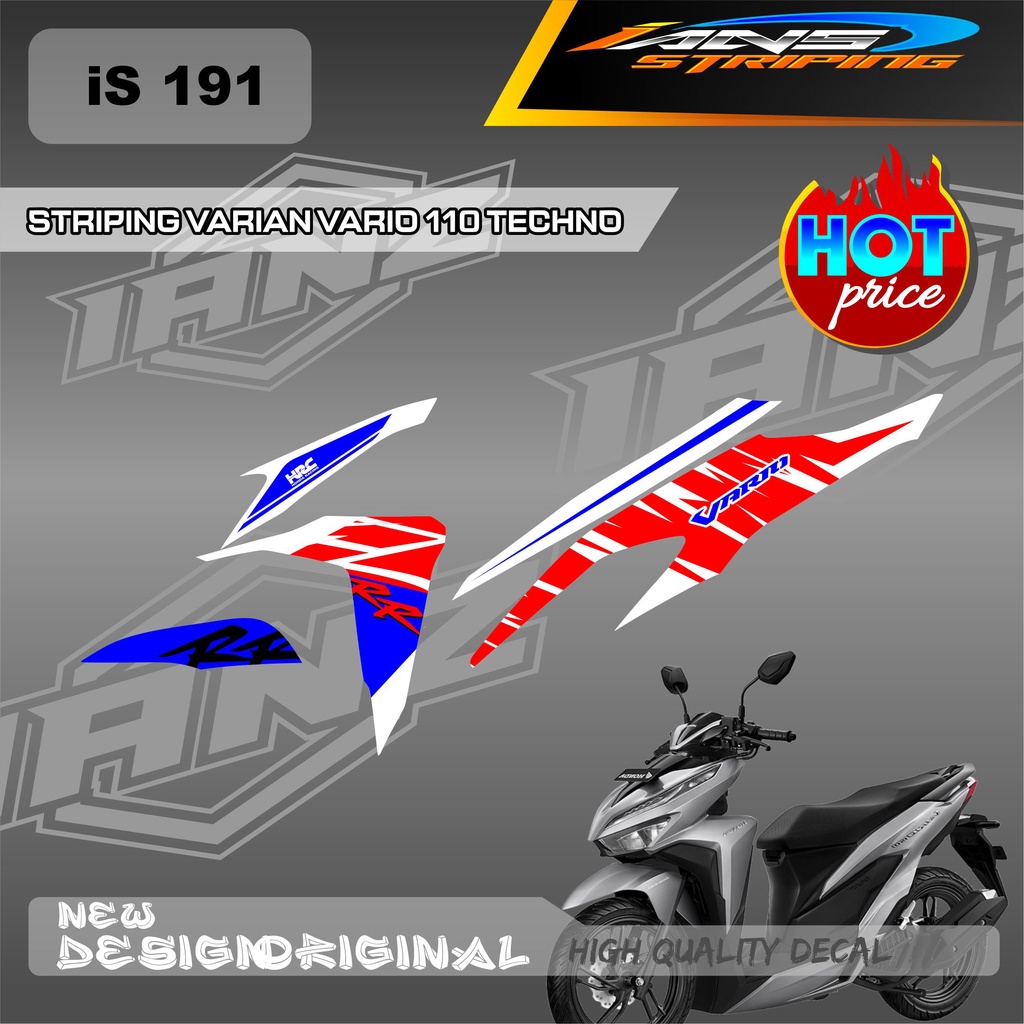 STIKER LIST SEMI FULL BODY HONDA VARIO 110 TECHNO / STIKER VARIO 125 / DECAL VARIO CUSTOM VARIAN / DECAL STIKER KERETA VARIO 110-125-159 IS191