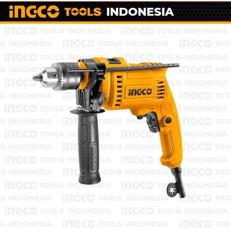 BOR LISTRIK INGCO 13MM 680WATT IMPACT DRILL BONUS 8PCS BATA BOR INGCO