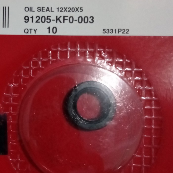 91205KF0003 Oil seal 12X20X5 Sil As Water Pump Sil Water Pump Cb150 Cbr150 91205-KF0-003