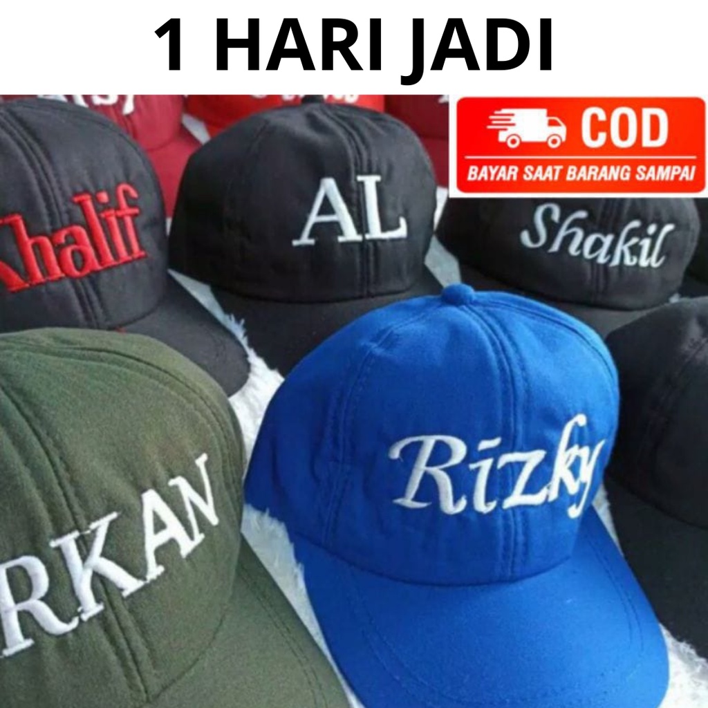 TOPI ANAK/DEWASA GRATIS BORDIR NAMA