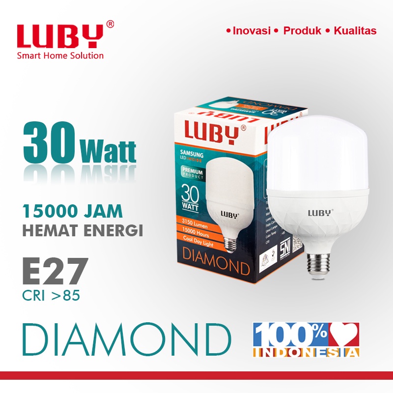 Lampu Led Capsule Luby Diamond 30 Watt Cahaya Putih