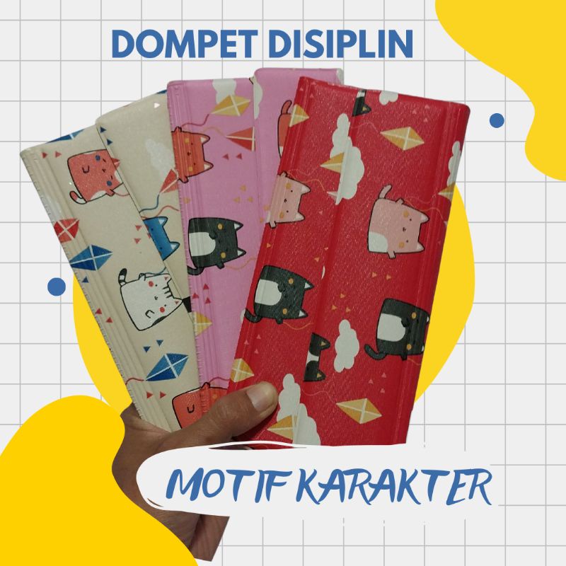 Wallet Organizer Karakter Dompet Keuangan Disiplin Keuangan