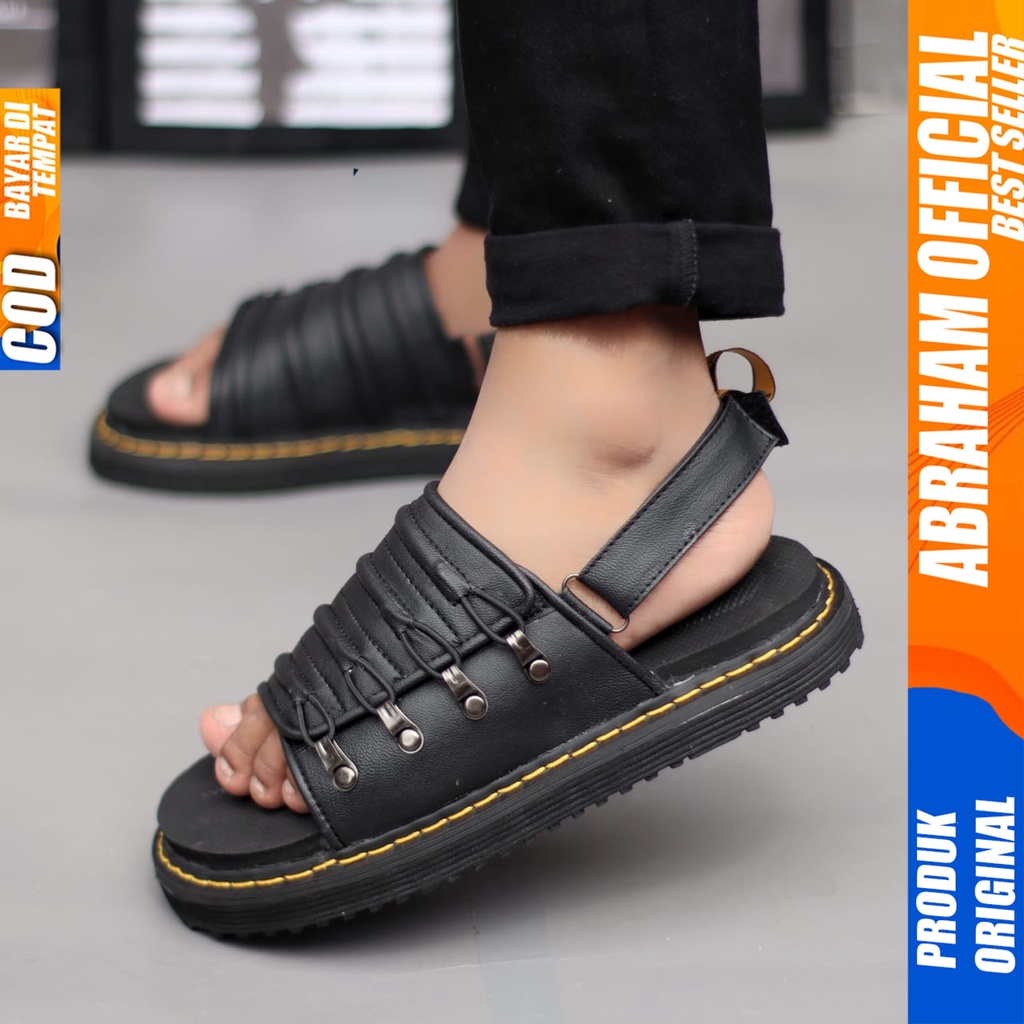 Sandal Pria Terbaru Kekinian Slide Docmart Abraham Faster