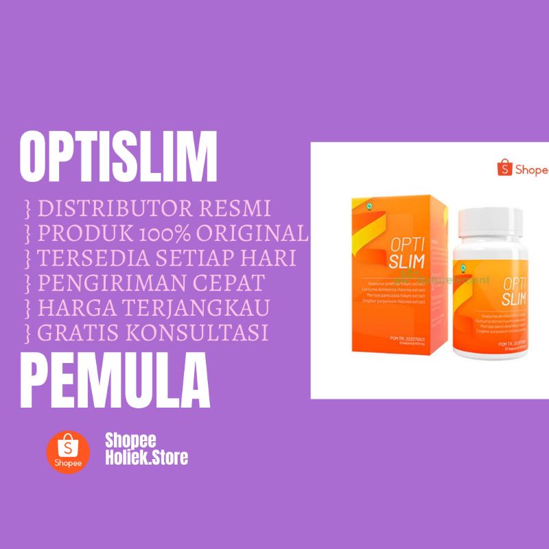 Optislim Asli GARANSI Opti Slim Obat Diet Pelangsing Badan Herbal TerLaris