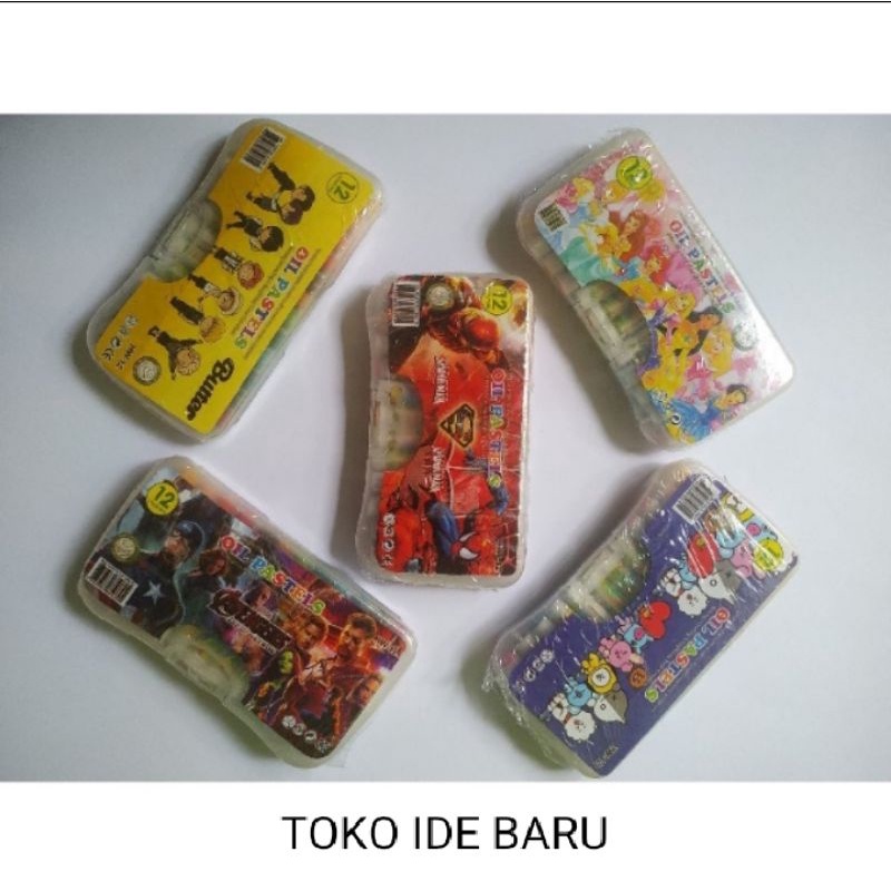 

Crayon/Oil Pastels 12 warna kecil WH-12