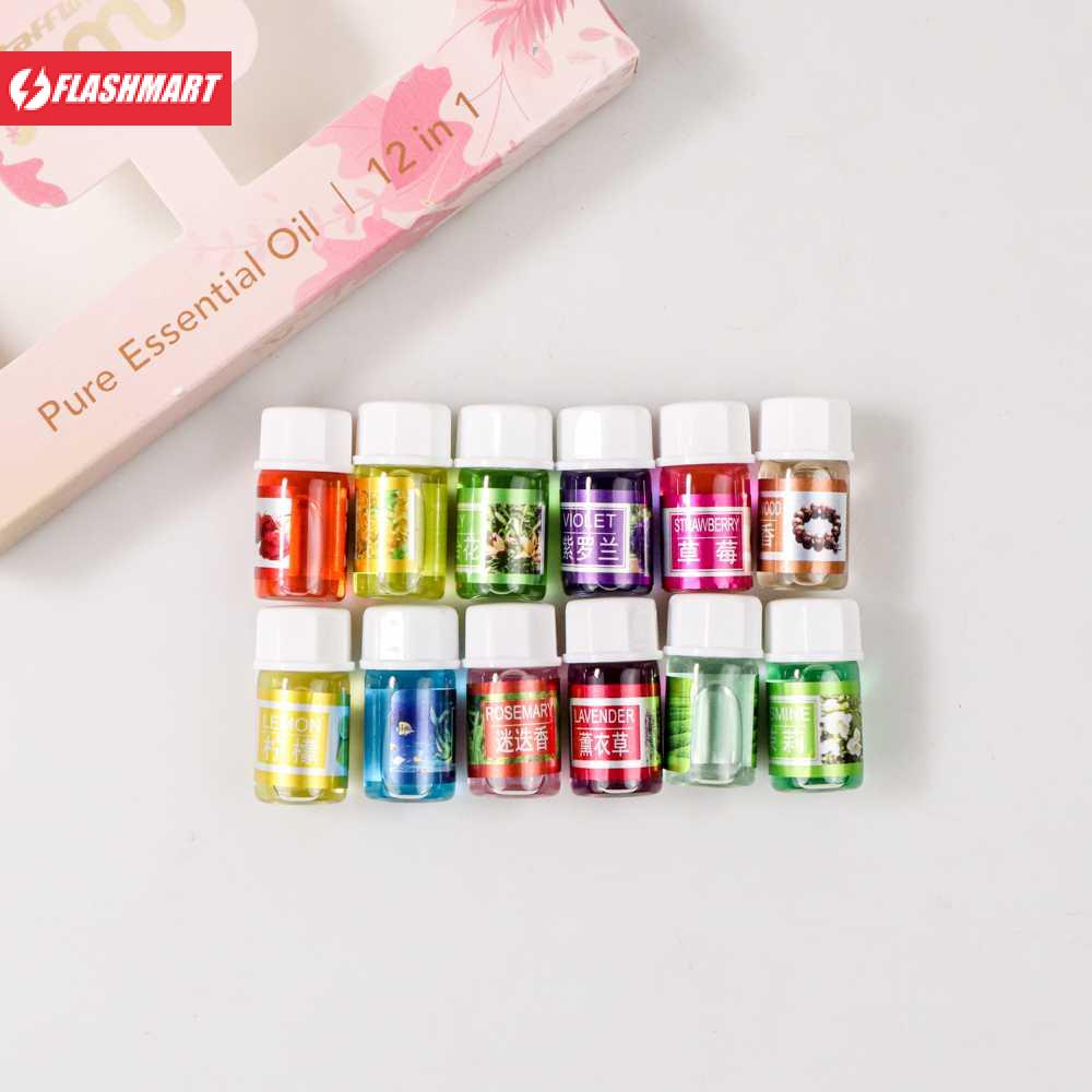 Flashmart HUMI Aroma Essential Oil Aromatherapy 12 in 1 3ml - D23860