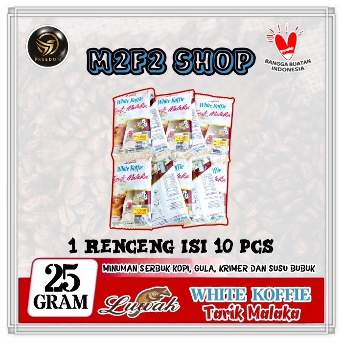 

Kopi Luwak White Koffie Tarik Malaka Sachet - 25 gr (Kemasan Renceng)