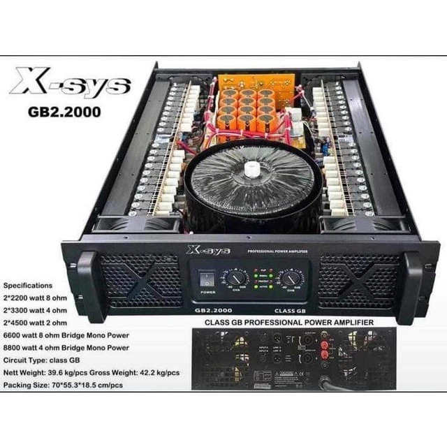 Power Amplifier XSYS GB2.2000 / GB-2.2000 Class GB Original