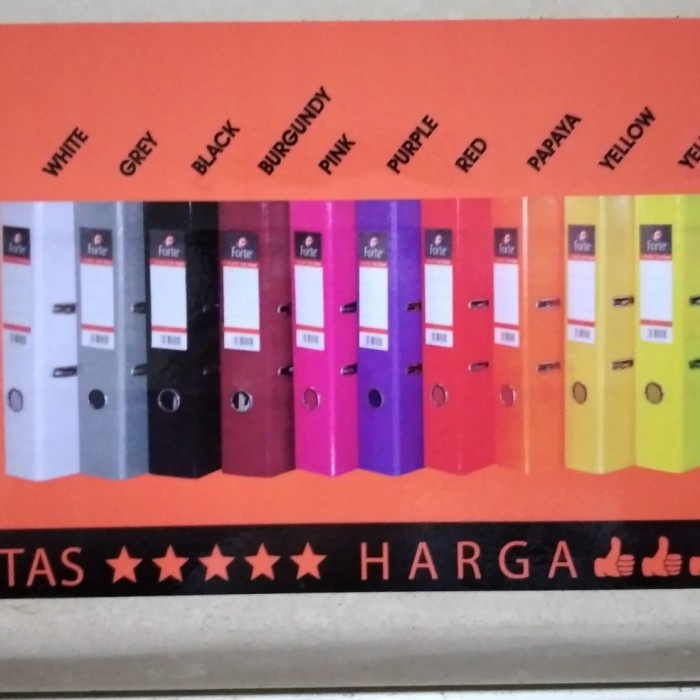 

Odner Folio Forte Warna Warni/Harga Per Dus /Isi 12 Pcs Warna Campur Star Seller