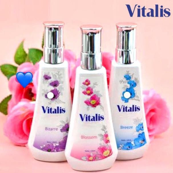 MFI - Vitalis Body Scent Spray Botol Plastik 120 ML | Parfum Tubuh