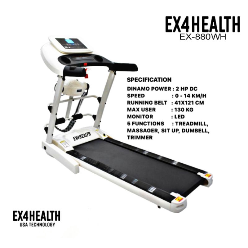 Treadmill EX4HEALTH EX-880 WH