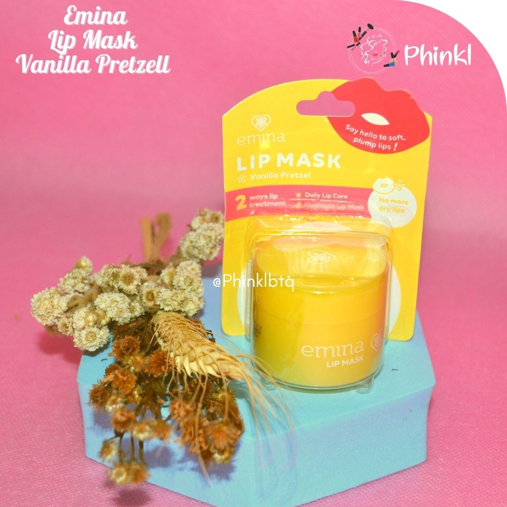 `ღ´ PHINKL `ღ´ ╰☆☆ 𝔢мιℕά ☆☆╮ emina lip mask masker bibir lembut pelembab lips kering pecah