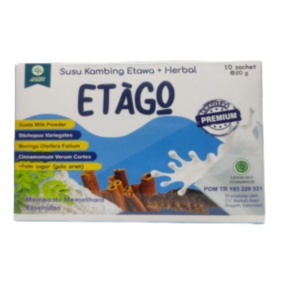 ETAGO Susu Kambing Etawa + Herbal Full Cream Isi 10 Sachet