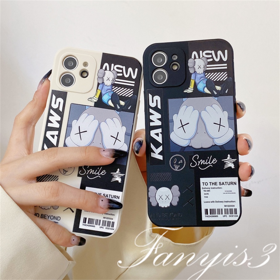 Samsung A14 A04 A04s A04E A03 A13 A23 A33 A53 A73 A03s A02s A52 A52s A32 A22 A12 A71 A51 A50 A50s A30s A20 A30 Tide Brand Kaws Soft Phone Case Shockproof Protective Cover