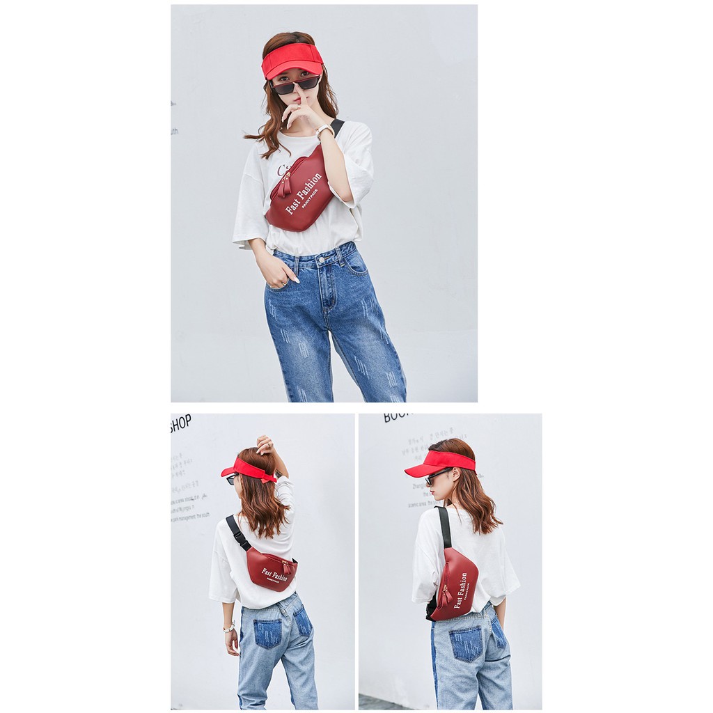 FYGALERY FYG1326 WAIST BAG FAST FASHION WANITA TAS PINGGANG TAS MURAH  TAS IMPORT WAIST BAG BAHAN PU