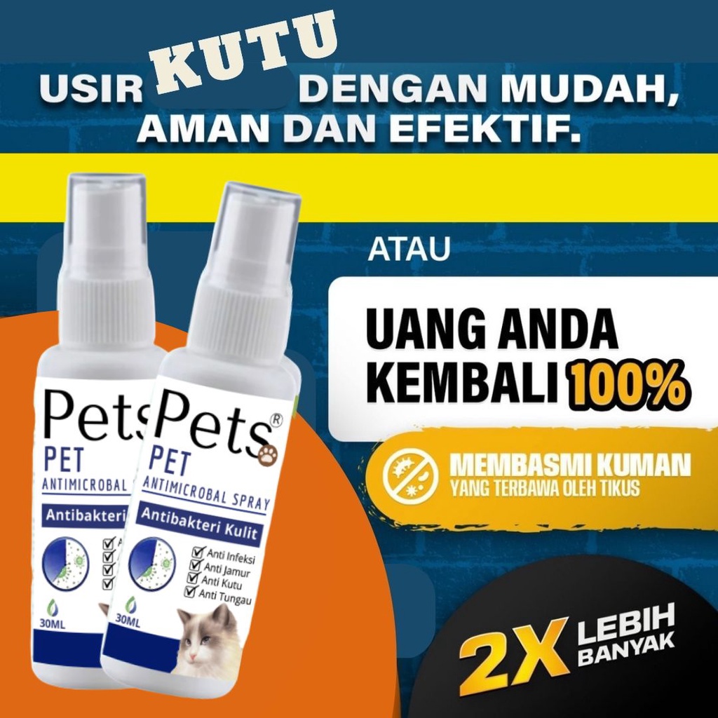 Cat Spray Obat Kucing Semprot Anti Jamur Infeksi Dan Anti Bakteri FEFARM