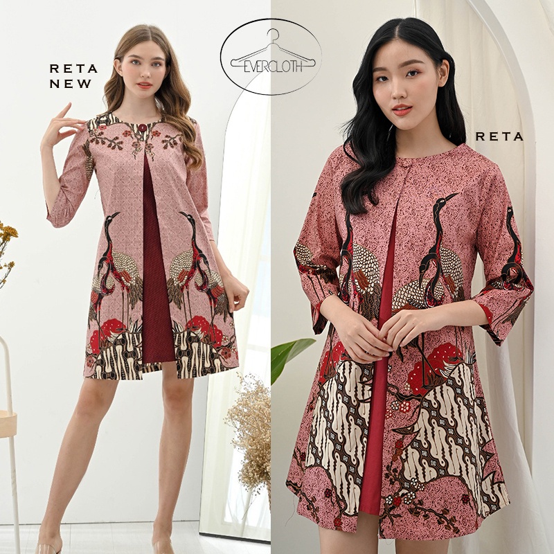 Dress Batik Wanita / Batik Wanita / Batik Modern / Batik Couple / Kebaya / Reta Dress