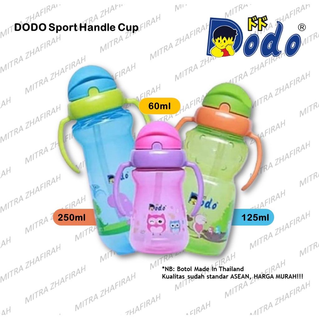 ✅MZ✅ DODO Sport Handle Cup / Botol Minum Sedotan Bayi Anak Gelas Minum