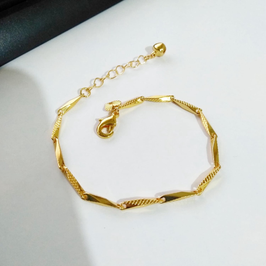 AV179 Grosir Gelang Tangan Dewasa Gelang Lapis Emas