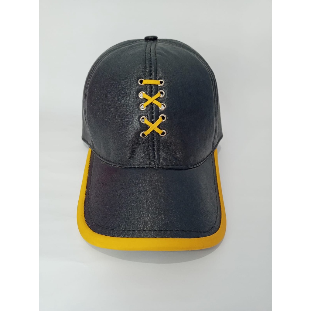 Topi kulit pria topi baseball distro topi kulit new motif keren