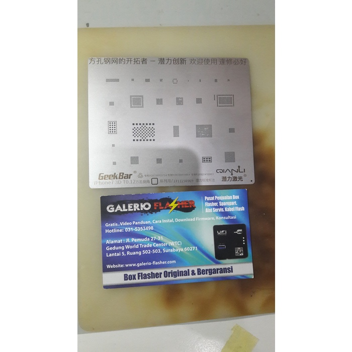 CETAKAN IC PLATE BGA 3D IPHONE 7/7P GEEK BAR QIANLI PREMIUM