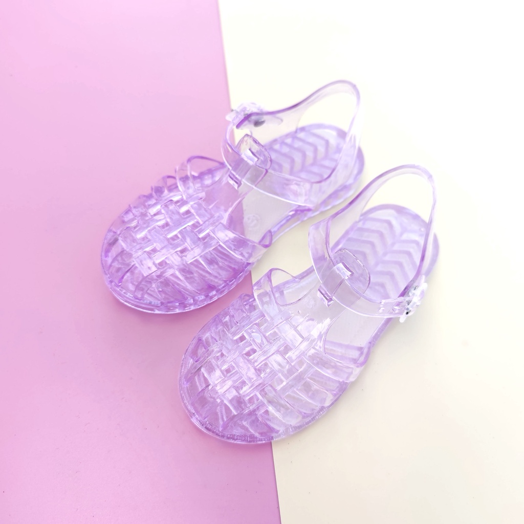 [ PART.2 ] Sandal Jelly Glitter Hollow Shoes Ukuran ANAK Import