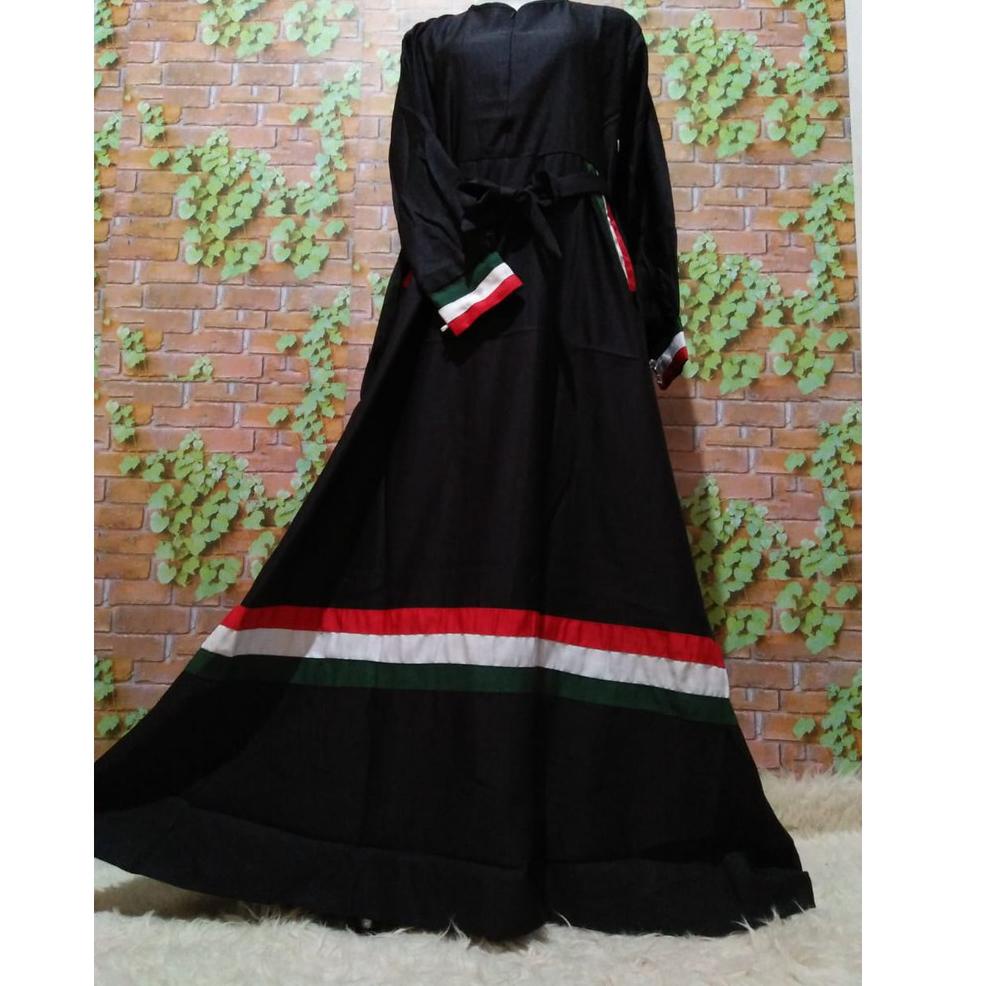 BOOMING Gamis palestina warna palestine bendera palestin maxidress polos syari gaza khimar