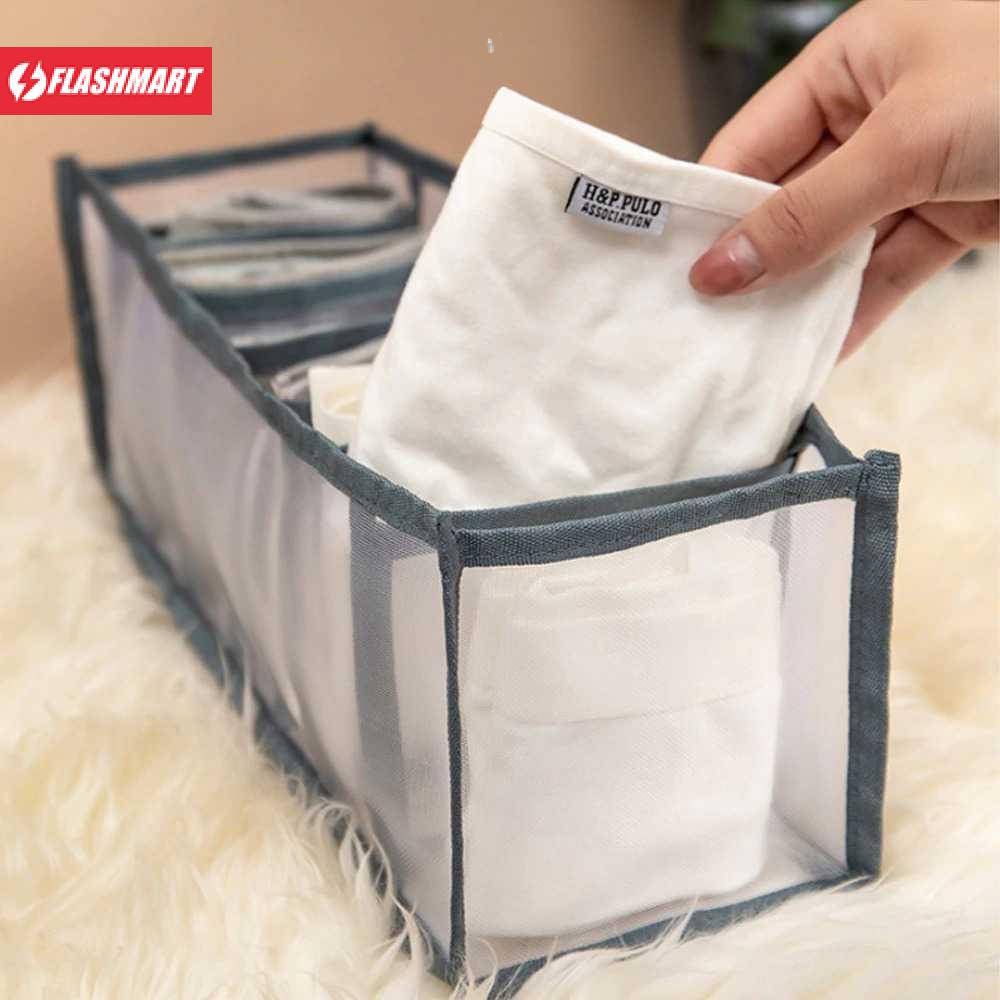 Flashmart Kotak Sekat Pembatas Pakaian Closet Organizer Storage Bra Box - M1467