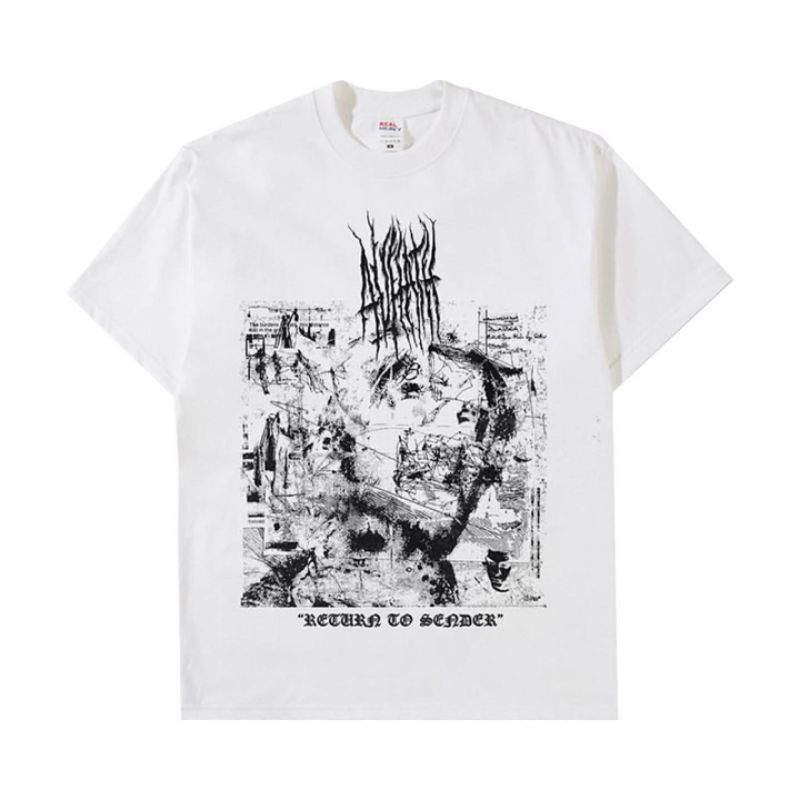 Tshirt AVHATH - DISTRESSED REALM - White