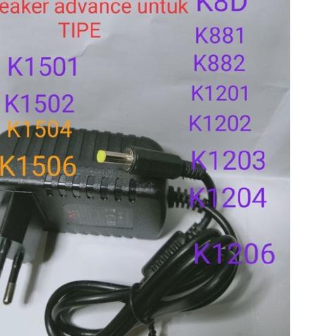 ✭ adaptor charger speaker advance K,1501,K1502,k1503,k1504,k1506 ➵