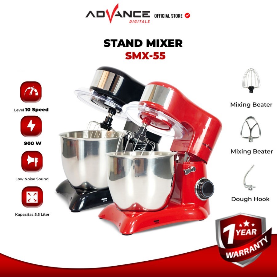 Advance Stand Mixer SMX 55 kapasitas 5,5 Liter / Mixer Jumbo