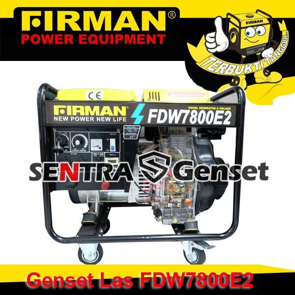 Terlaris Genset Las Firman Fdw 7800 E2
