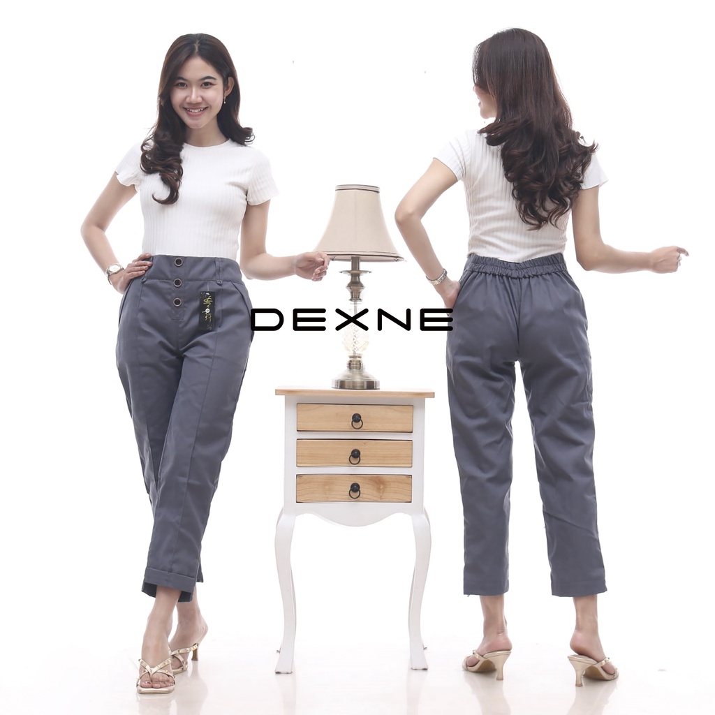 Celana Panjang Wanita Baggy Pants Kancing 3 Terbaru