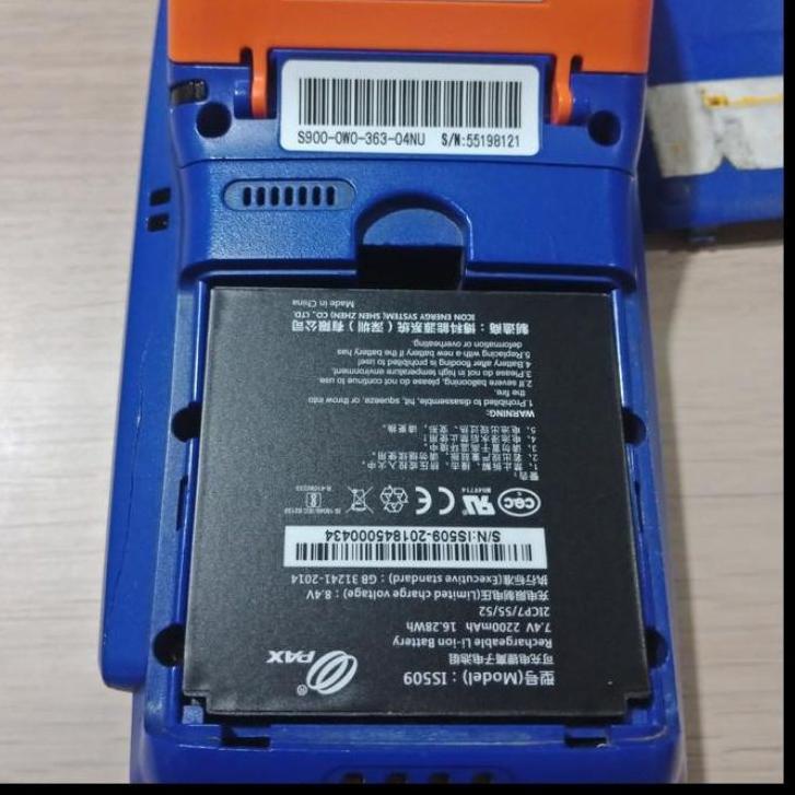 julipstore- Baterai mesin edc PAX S900