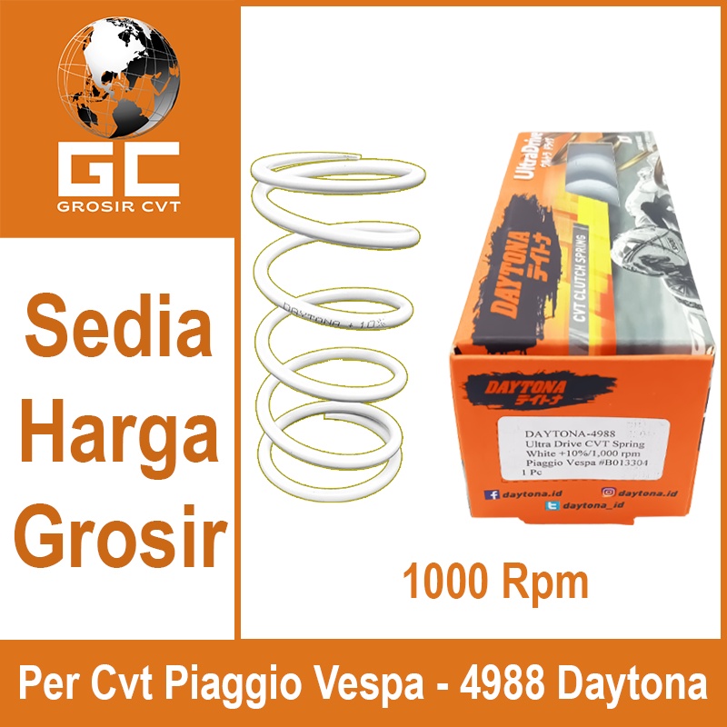 Per CVT Vespa  LX Primavera Sprint GTS 150cc DAYTONA Racing 1000 RPM