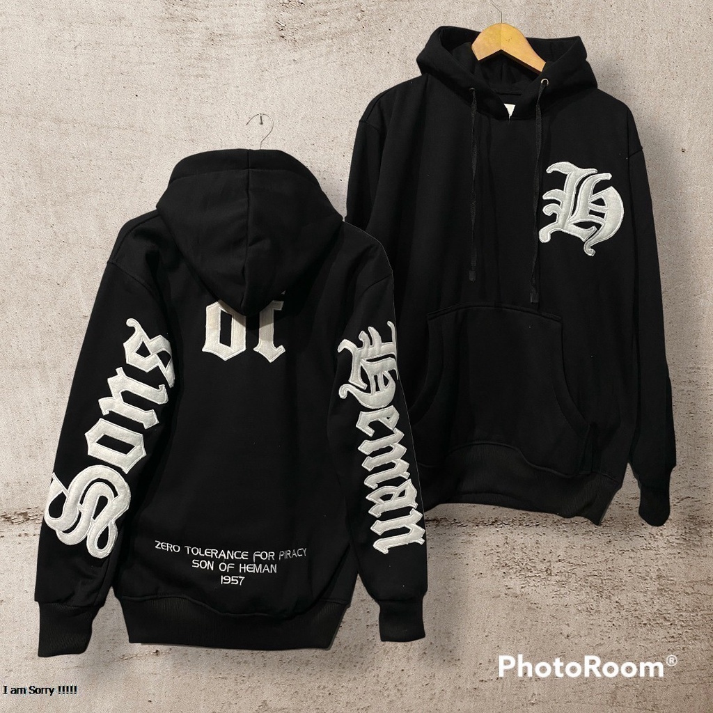 Sweater Hoodie Aesthetic Pria Logo Bordir / Crewneck Distro Pria Brand Song Of Heman (Pria&amp;Wanita) Sherpa Bahan Tebal