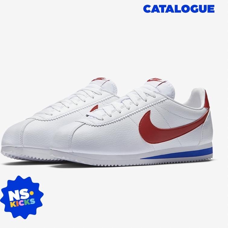 TERBARU NIKE CORTEZ XLV FOREST GUMP (CLASSIC CORTEZ) WHITE RED NIKE CORTEZ BASIC LEATHER