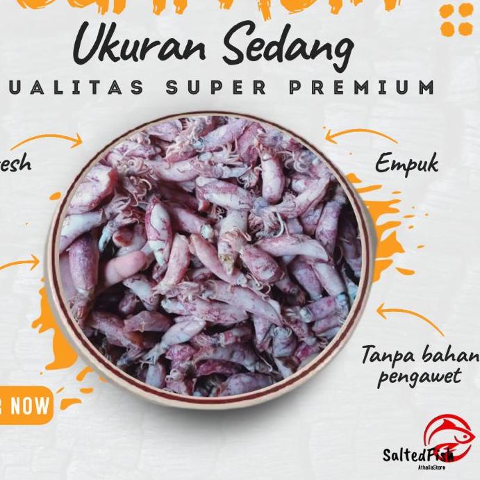 

♣ Cumi Asin Semi Kering Telur 1kg Kualitas Super Premium ➪