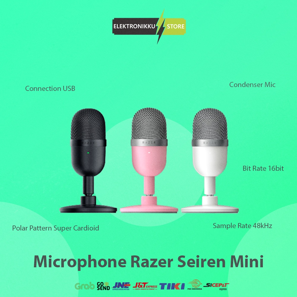 Mic Mikrofon USB Razer Seiren Mini Microphone Condenser Komputer PC Laptop