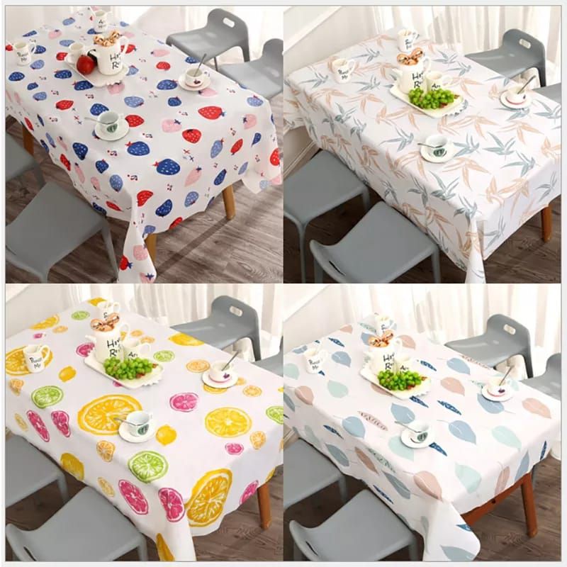 COD Taplak Meja Makan Ruang Tamu Anti Air Pvc Ukuran Besar 137 x 183 Motif Modern