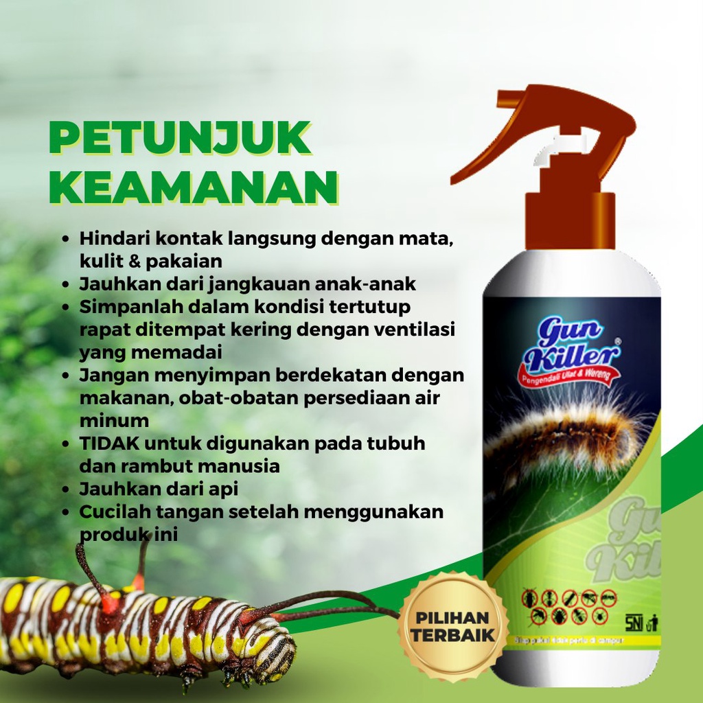 Pengendali Hama Tanaman Ulat Dan Wereng Ampuh Tinggal Semprot Pembasmi Ulat Wereng dan Sejenis Hama lainya Penggangu Tanaman Obat Cair Ulat Wereng 250ml