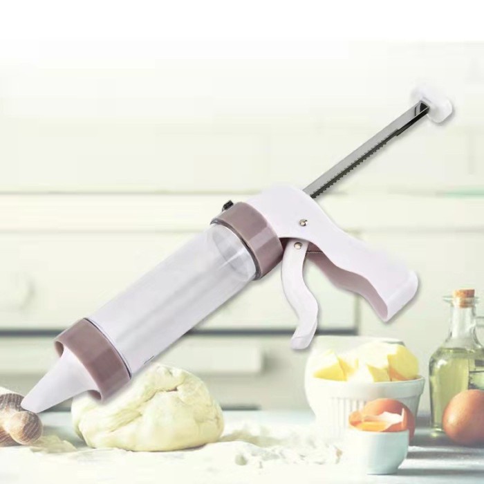 Terlaris Cookies Press Set Semprit Alat Cetak Kue Kering Cake Mold Gun 20Pc