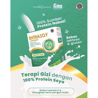 

ENTRASOY BY ENTRAMIX ALMOND SOYA 200GR