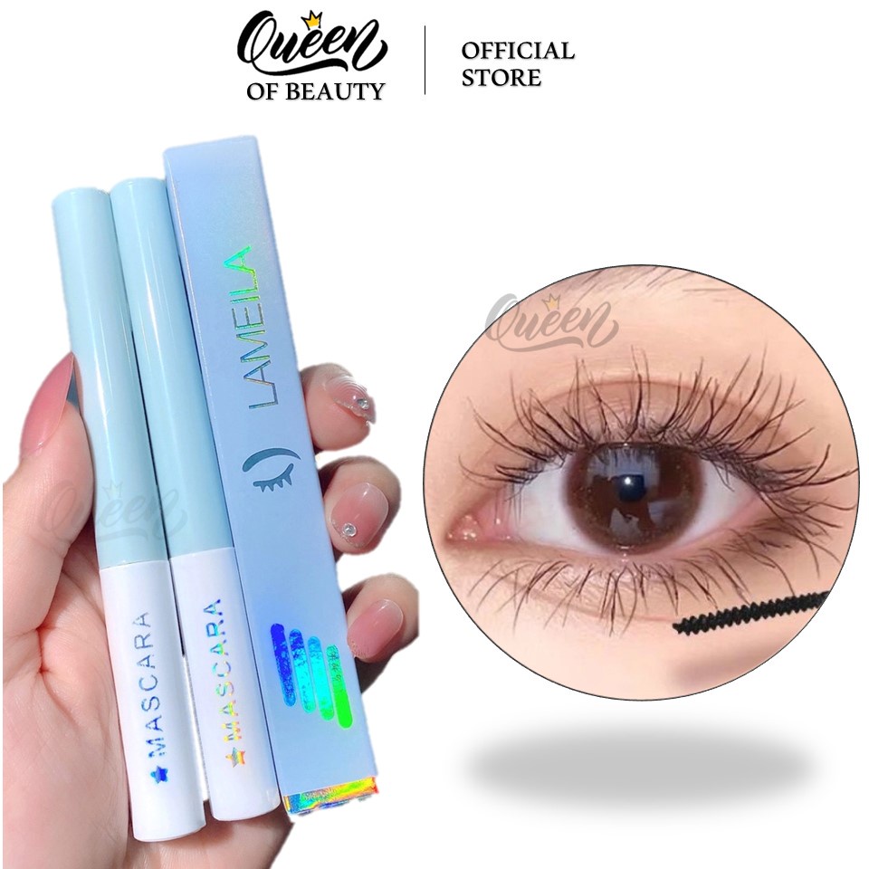 QUEEN ♥️ LAMEILA ♥️ Maskara Tosca / Biru Muda Natural Waterproof Lentik Penebal Bulu Mata Maskara To
